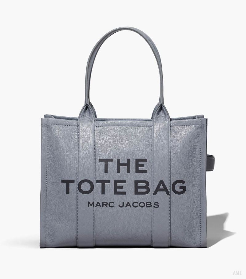 Marc Jacobs |Le grand sac fourre-tout en cuir - Gris loup |France Outlet