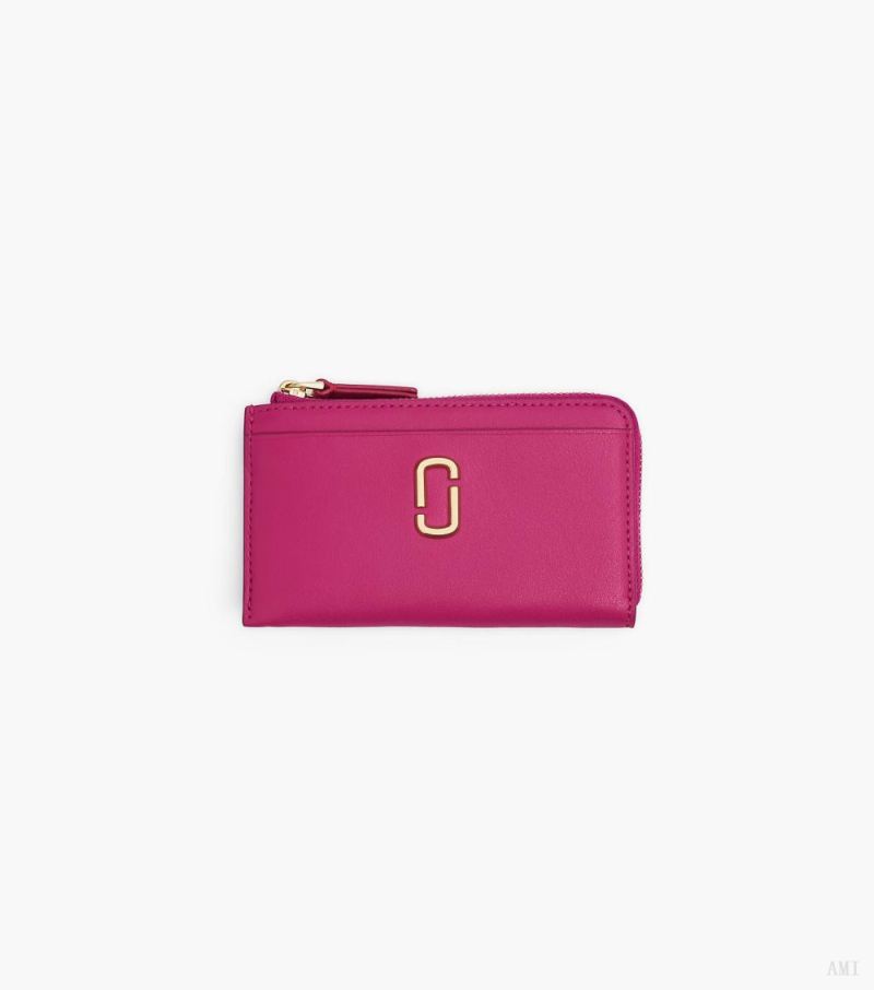 Marc Jacobs |Le portefeuille J Marc Top Zip Multi - Lipstick Pink |France Outlet