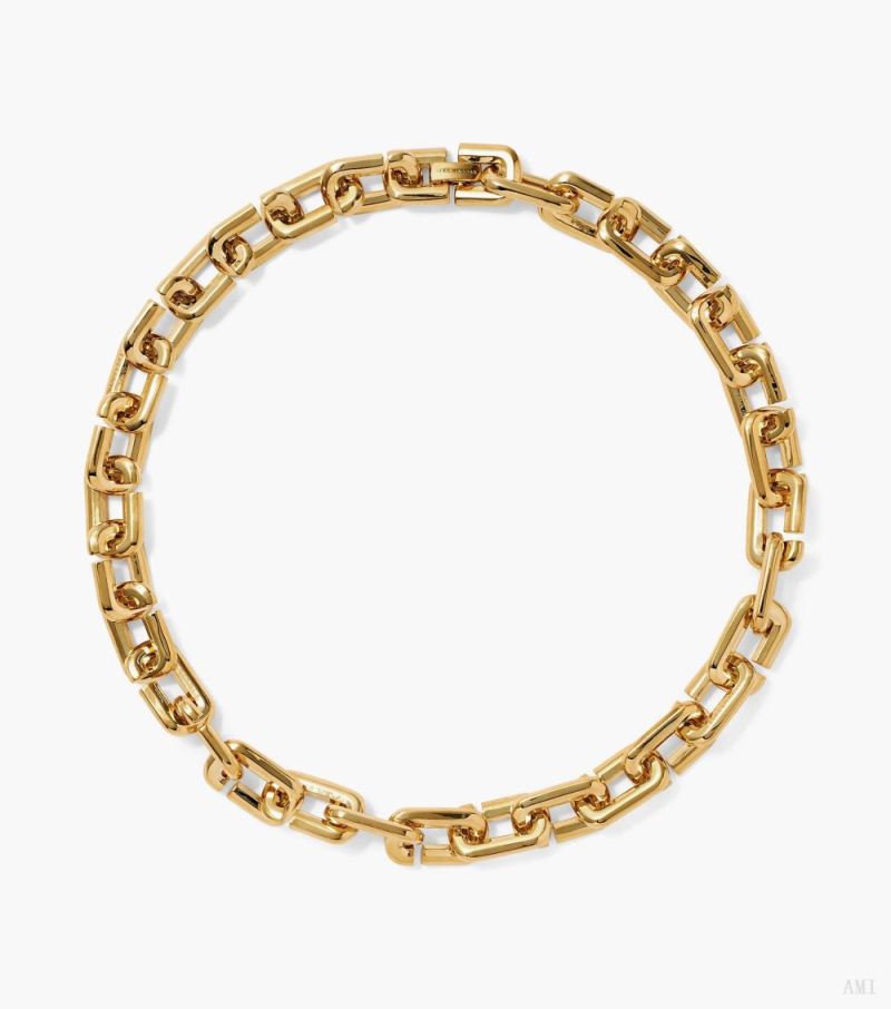 Marc Jacobs |Le collier à maillons J Marc - Or |France Outlet