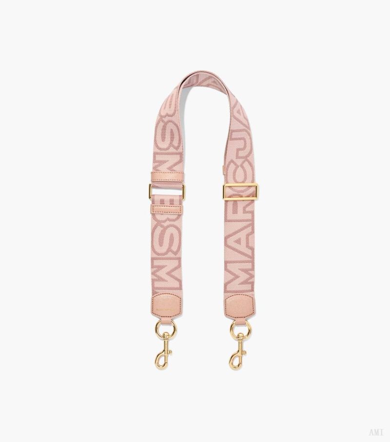 Marc Jacobs |La sangle en toile avec logo Outline - Rose Multi |France Outlet